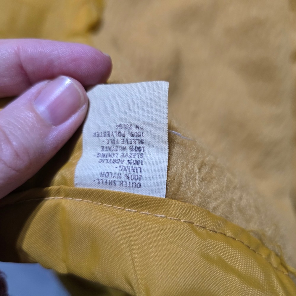 Vintage Champion Coaches Jacket Mens Large Gold John Purdue Club USA Made 80's - Picture 6 of 11